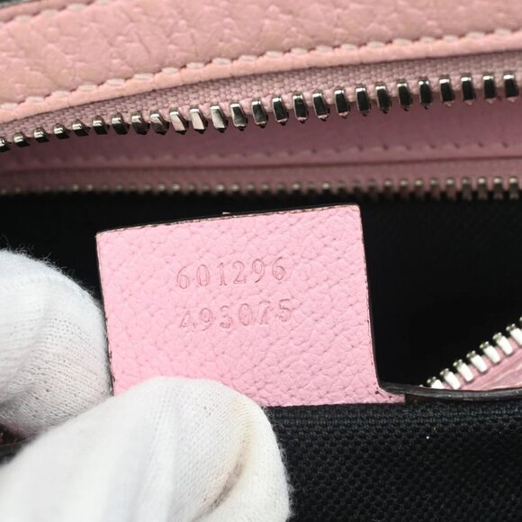 GUCCI Logo GG Psychedelic Backpack Bag Supreme Leather Black Pink Italy - Picture 7 of 16